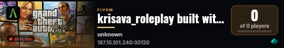 krisava_roleplay built with QBCore Framework by JericoFx & Kakarot & Hamy! live status badge