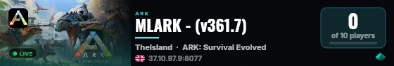 MLARK - (v361.7) live status badge