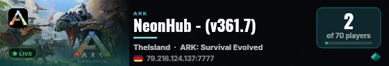 NeonHub - (v361.7) live status badge