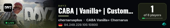 CABA | Vanilla+ | Custom Basebuilding live status badge