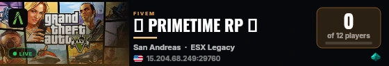 Shockbyte FXServer | [ESX Legacy] live status badge