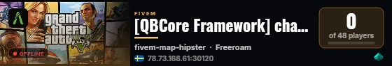 [QBCore Framework] change-me live status badge