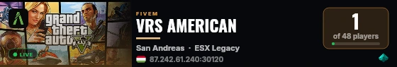 VRS AMERICAN  live status badge