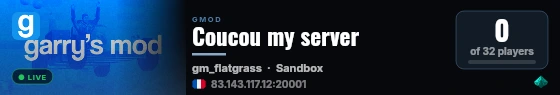 Coucou my server live status badge