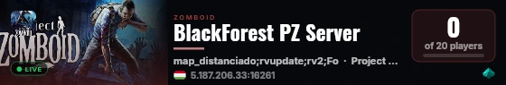 BlackForest PZ Server live status badge