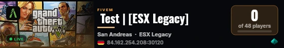  Test | [ESX Legacy] live status badge