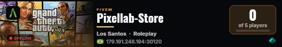 Pixellab-Store live status badge