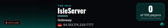 IsleServer live status badge