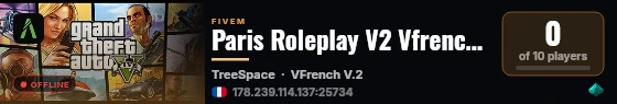 Paris Roleplay V2 Vfrench Map Paris live status badge