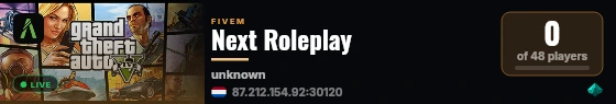Next Roleplay live status badge