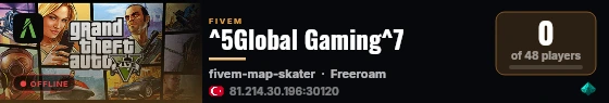 ^5Global Gaming^7 live status badge