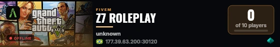 Z7 ROLEPLAY live status badge