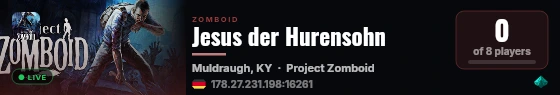 Jesus der Hurensohn live status badge