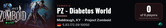 PZ - Diabetos World live status badge