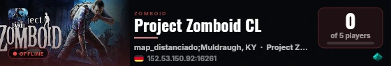 Project Zomboid CL live status badge