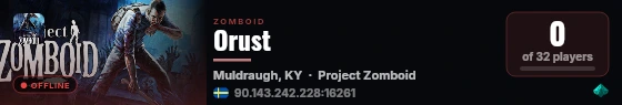 Orust live status badge