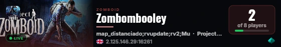 Zombombooley live status badge