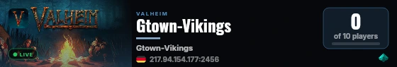 Gtown-Vikings live status badge