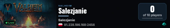 Salezjanie live status badge
