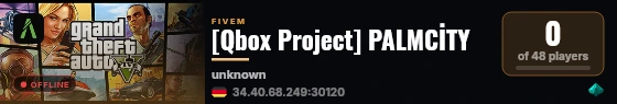 [Qbox Project] PALMCİTY live status badge