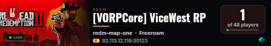 [VORPCore] ViceWest RP live status badge