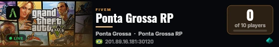 Ponta Grossa RP live status badge