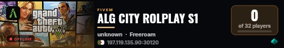 ALG CITY ROLPLAY S1 live status badge