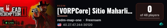 [VORPCore] Sitio Maharlika live status badge