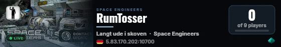 RumTosser live status badge