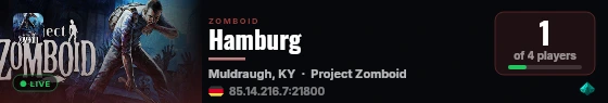 Hamburg live status badge