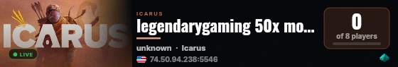 legendarygaming 50x modded live status badge