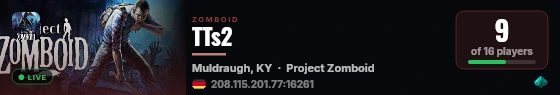 TTs2 live status badge