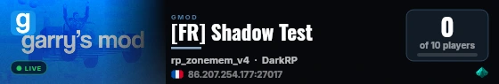 [FR] Shadow Test live status badge