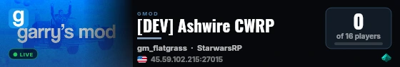 [DEV] Ashwire CWRP live status badge