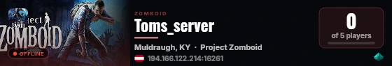 Toms_server live status badge