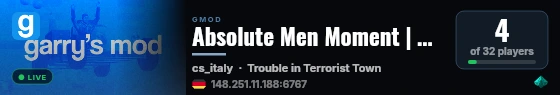 Absolute Men Moment | Random Testing live status badge
