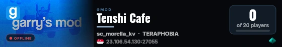 Tenshi Cafe live status badge