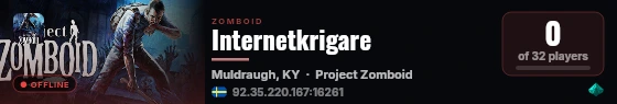 Internetkrigare live status badge