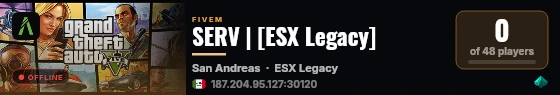 SERV | [ESX Legacy] live status badge
