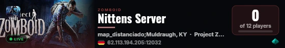Nittens Server live status badge