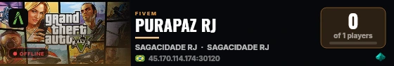 PURAPAZ RJ live status badge