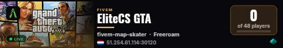 EliteCS GTA live status badge