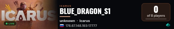 BLUE_DRAGON_S1 live status badge