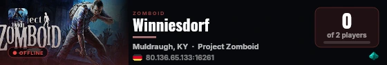 Winniesdorf live status badge