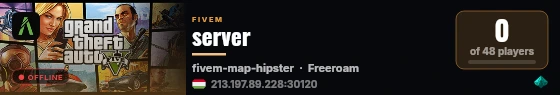 server live status badge