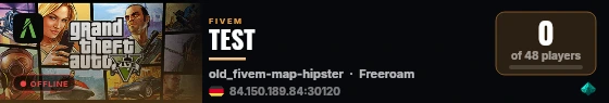 TEST live status badge