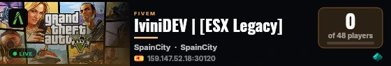 IviniDEV | [ESX Legacy] live status badge