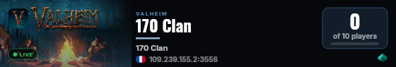 170 Clan live status badge