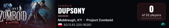 DUPSONY live status badge