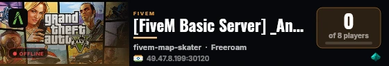 [FiveM Basic Server] _Anonymous_ live status badge
